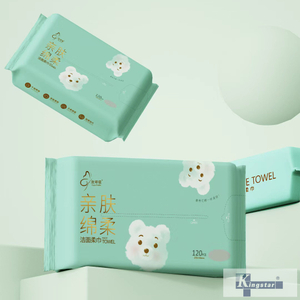Tisu pembersihan muka, 120 kiraan, menenun rata, 200x180mm