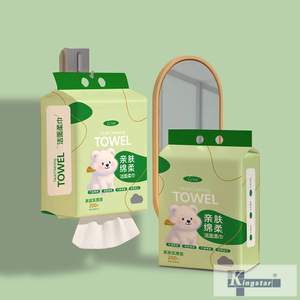 Saiz keluarga, tisu pembersihan muka, 200 kiraan, 200x200mm